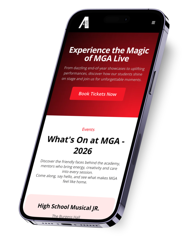 MGA UCI Academy website