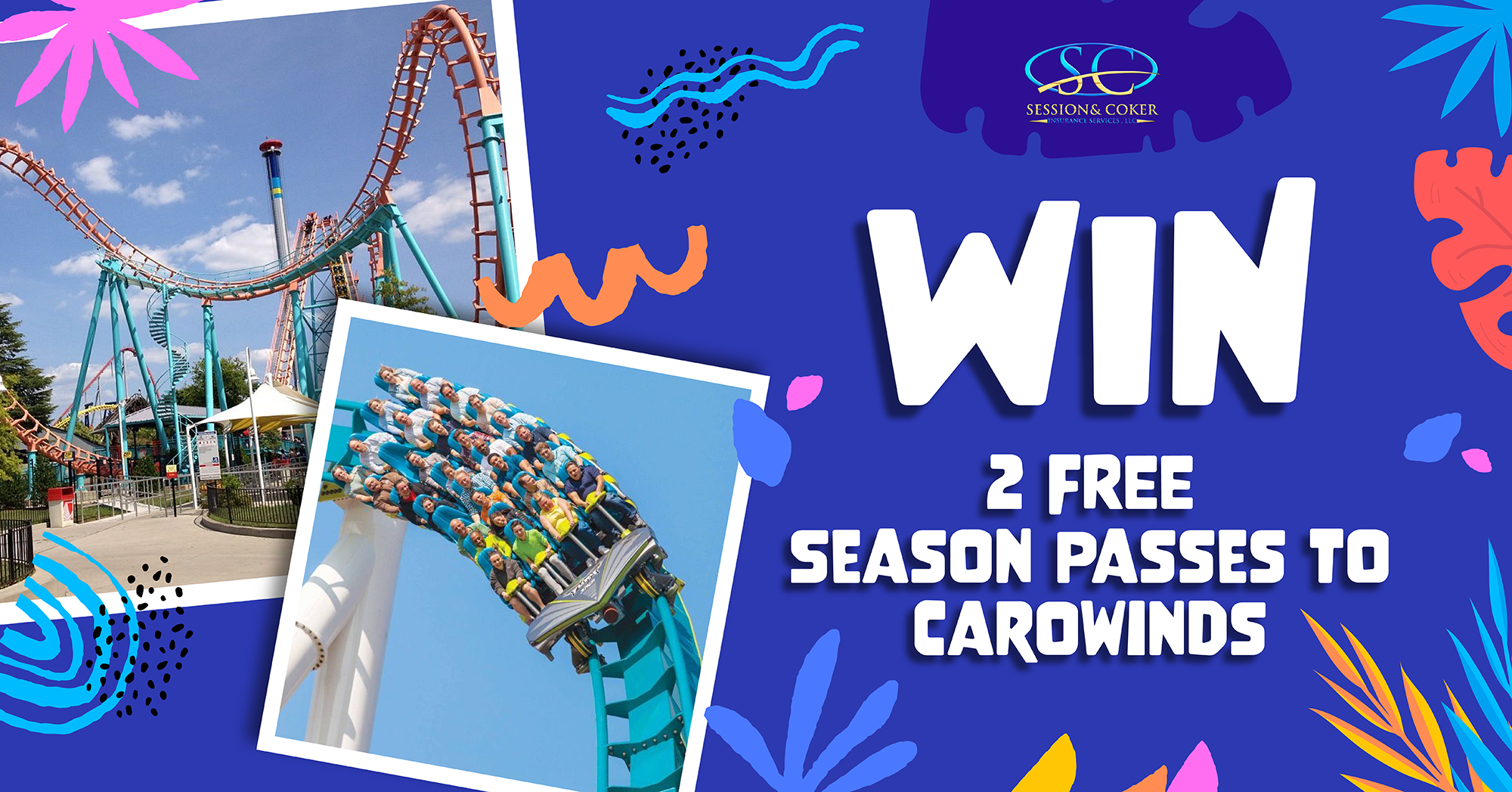 Giveaway Win 2 Season Passes to Carowinds