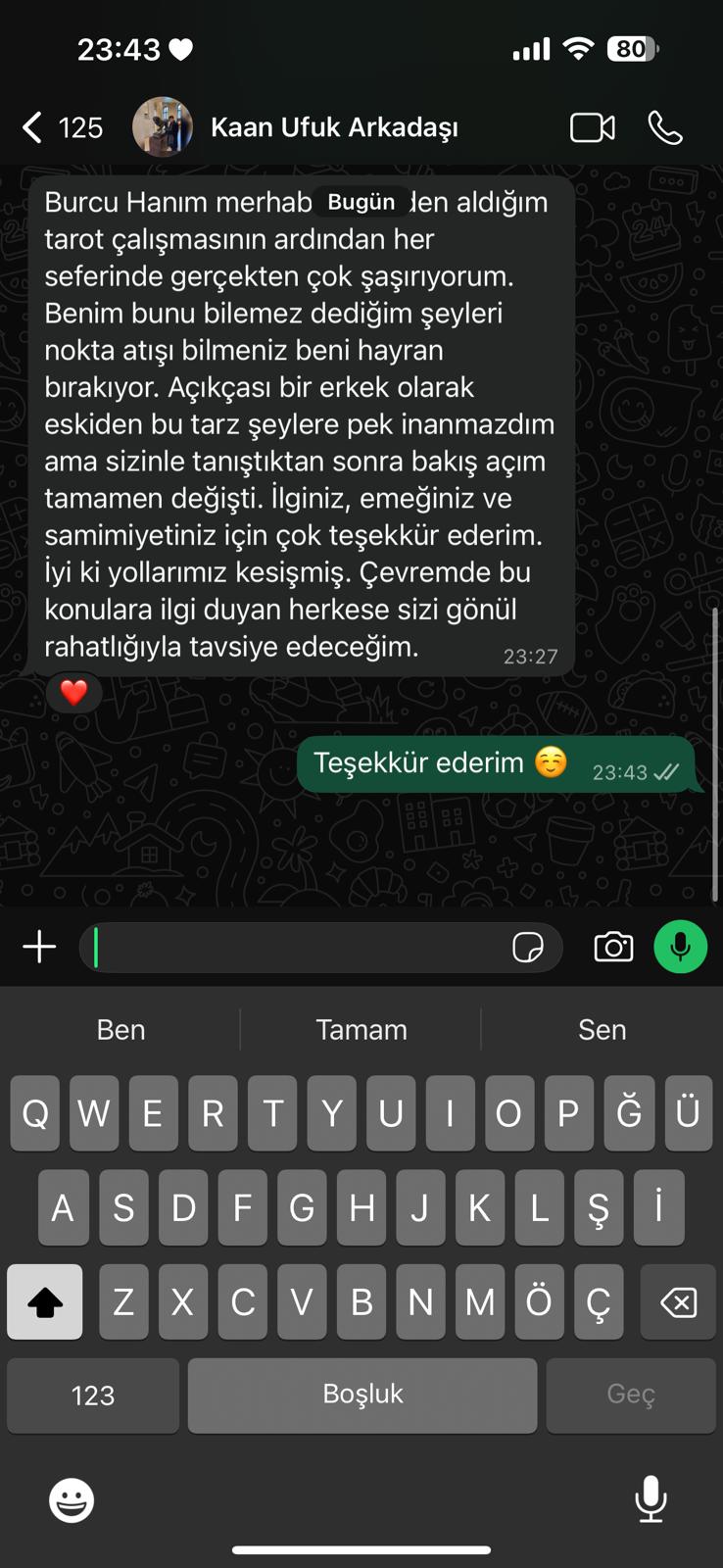 Danışan yorumu