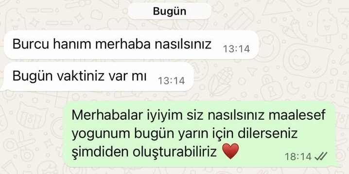 Danışan yorumu