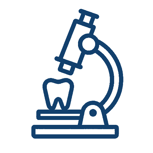 Icon Mikroskop mit Zahn – praxiseigenes Meisterlabor ZahnKonzept Fürstenfeldbruck