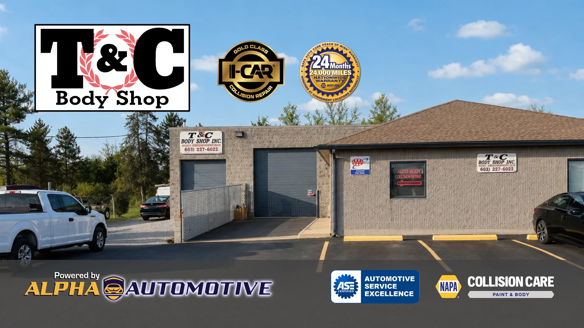 T&C Body Shop & Custom Paints Conversion logo