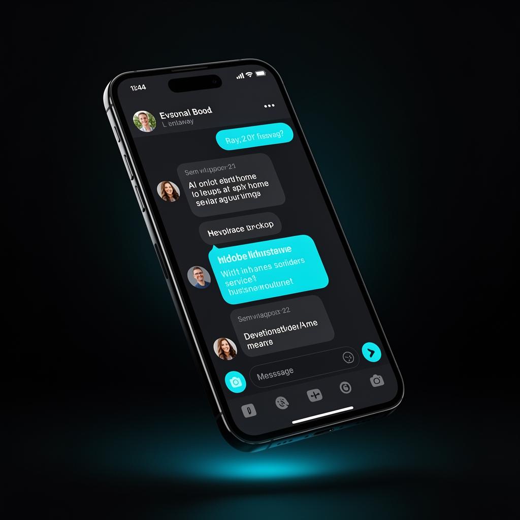 AI chatbot on mobile