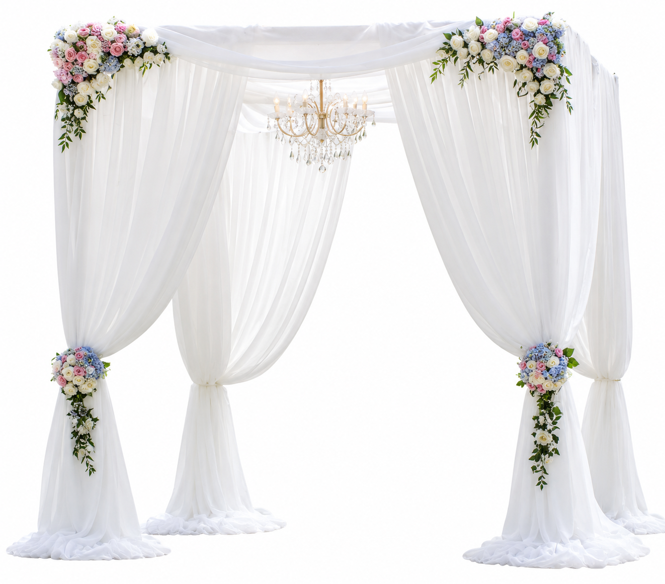 Sheer Voile Flame Retardant White