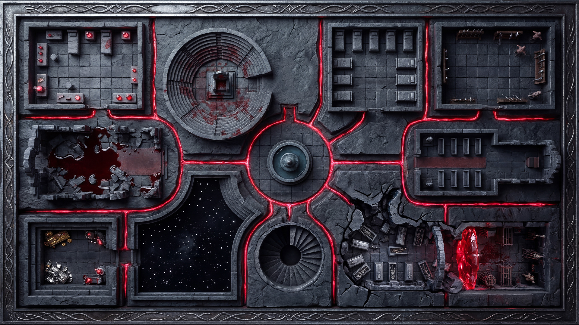 Dark Fantasy World Map