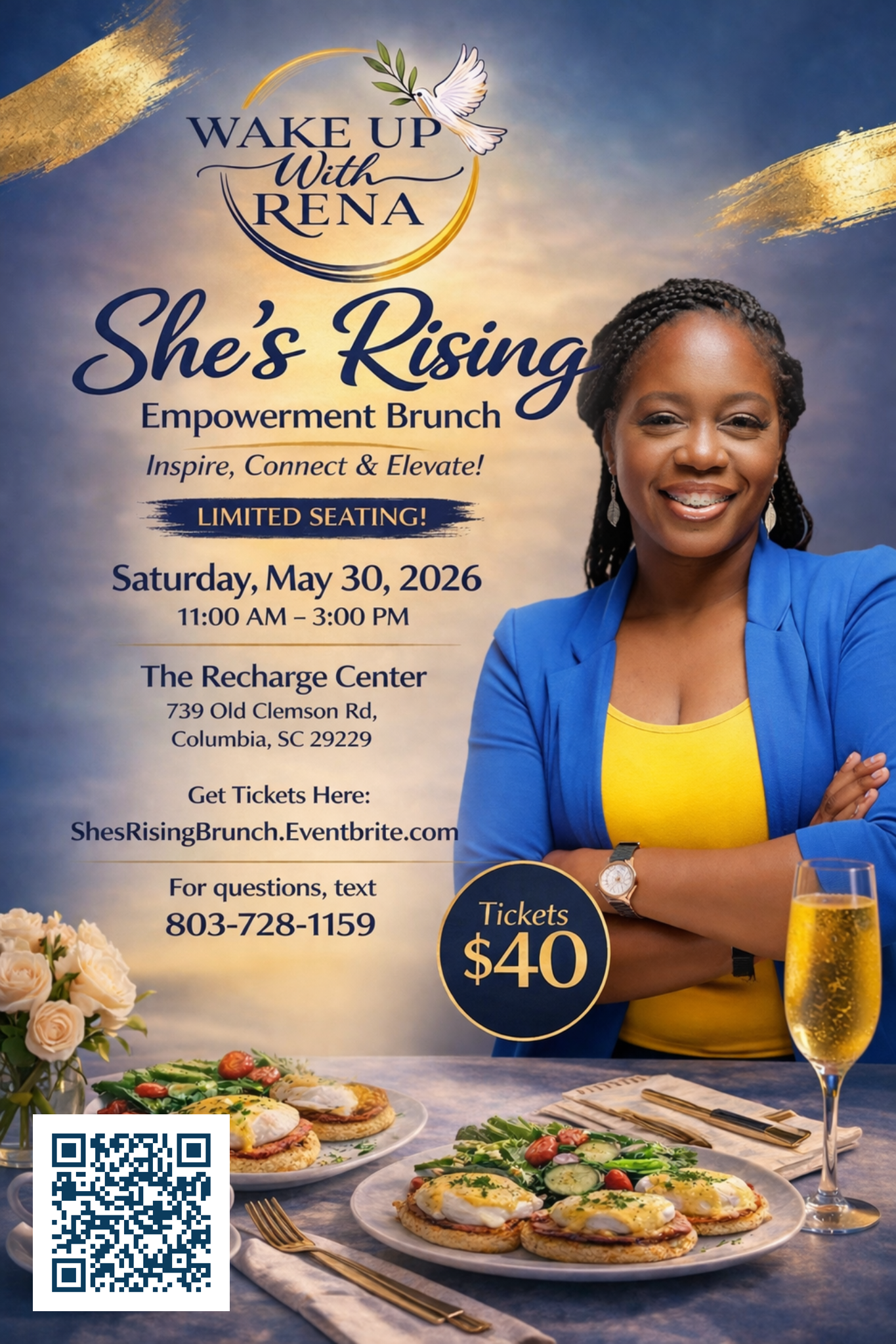 She’s Rising Brunch poster