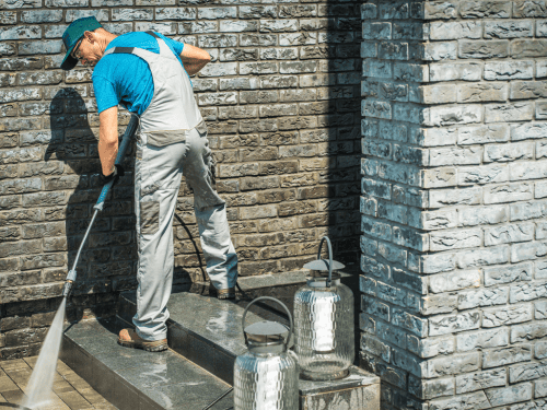 Storefront & Sidewalk Pressure Washing in Cherry Hill