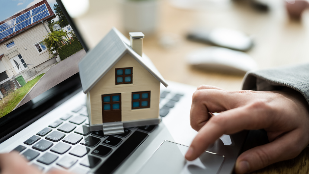 A modern real estate investment concept featuring a model home placed on a laptop while a property listing is displayed on the screen, symbolizing digital property analysis and investment research. The image represents value-add real estate projects, multifamily investment opportunities, property evaluation, due diligence, renovation potential, market analysis, commercial real estate investing, digital property research, strategic acquisitions, and understanding how value-add real estate projects create long-term investor value through operational and physical improvements. A modern real estate investment concept featuring a model home placed on a laptop while a property listing is displayed on the screen, symbolizing digital property analysis and investment research. The image represents value-add real estate projects, multifamily investment opportunities, property evaluation, due diligence, renovation potential, market analysis, commercial real estate investing, digital property research, strategic acquisitions, and understanding how value-add real estate projects create long-term investor value through operational and physical improvements.