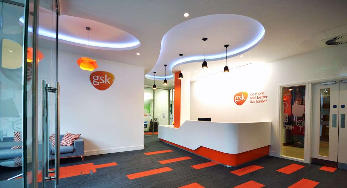 Interior workspace within GSK's European Regional Office