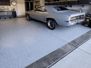 Metallic epoxy flooring in Washington Utah