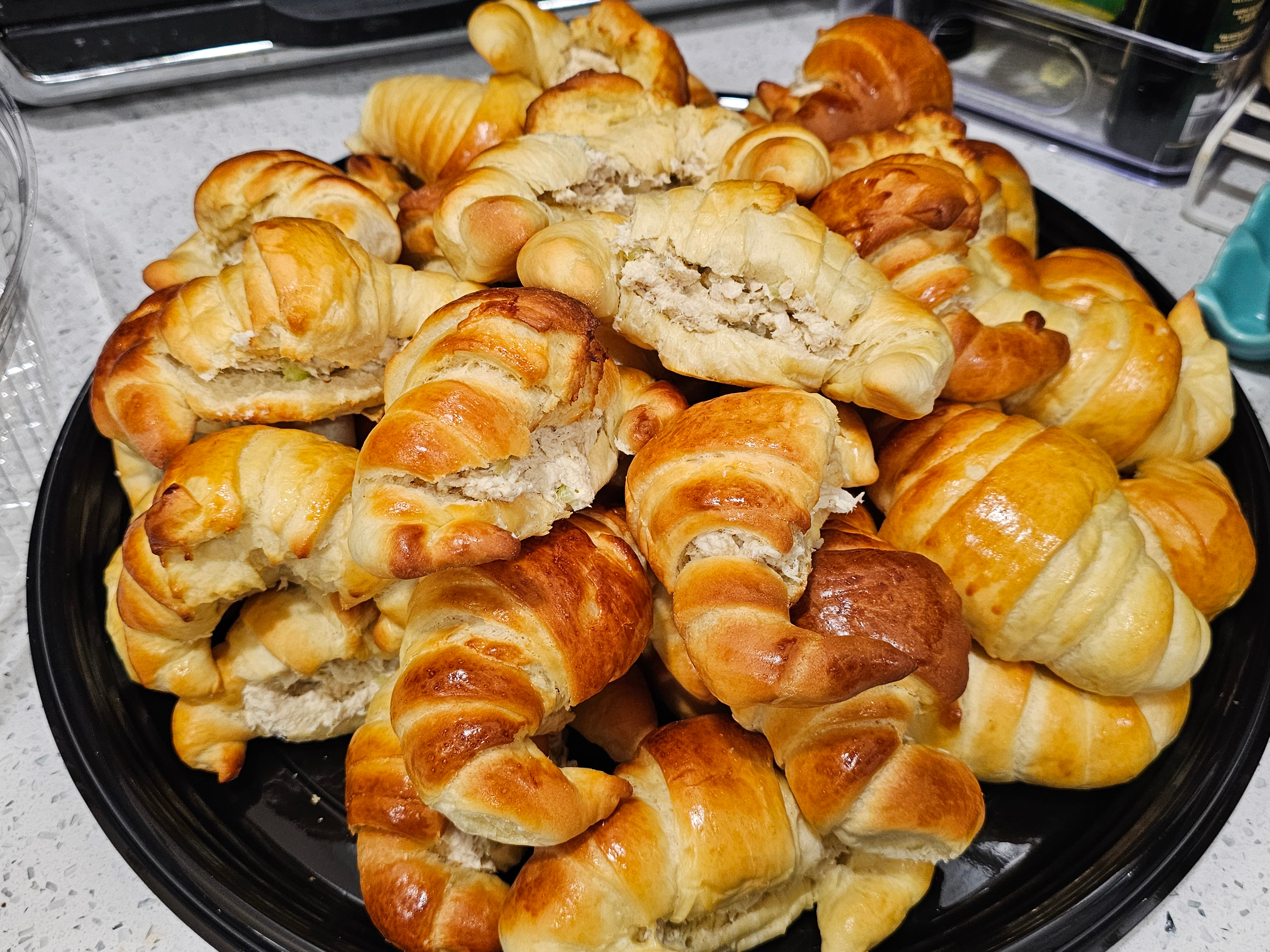 Filled cuernitos pastry