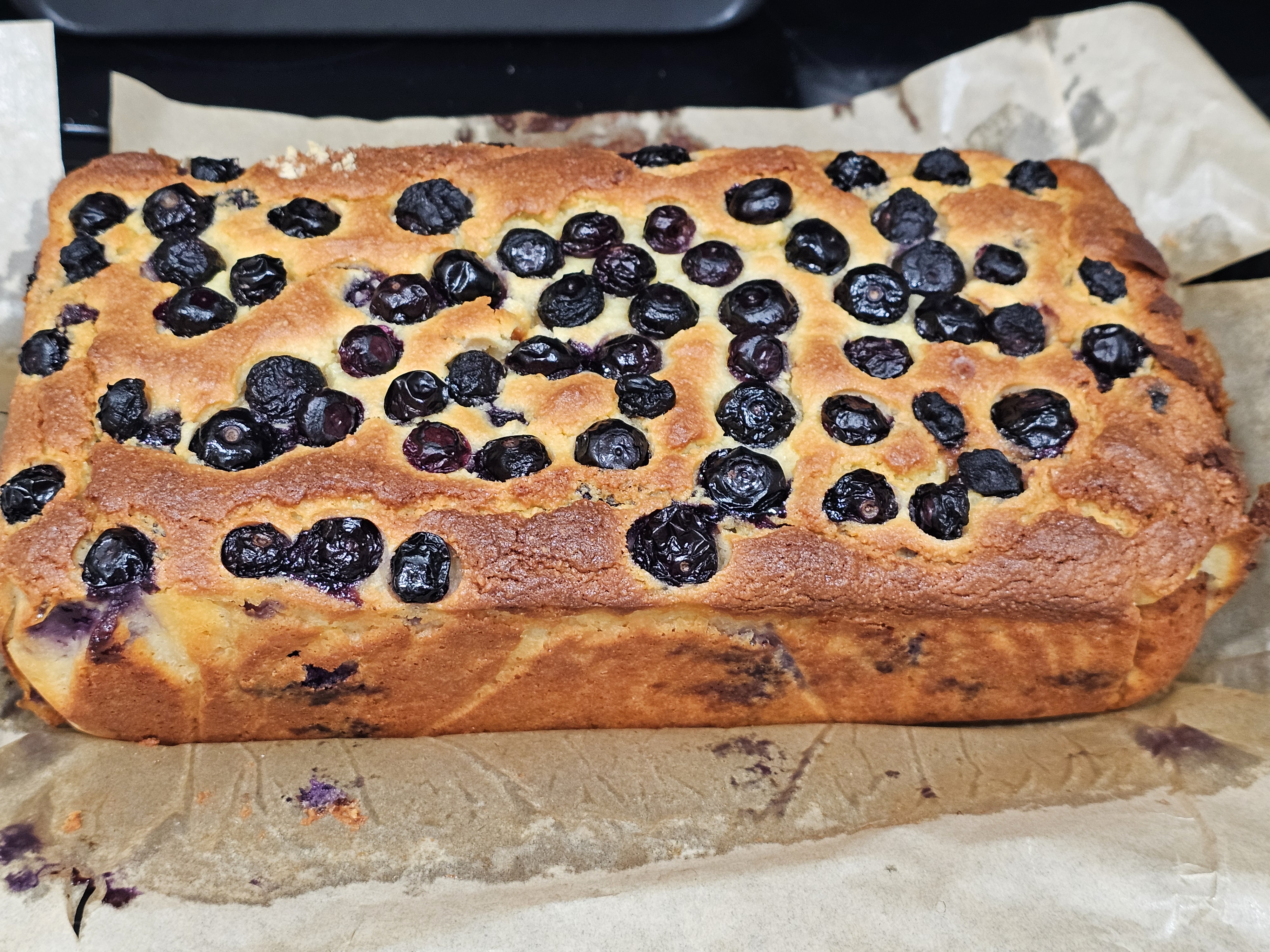 Blueberry bread loaf