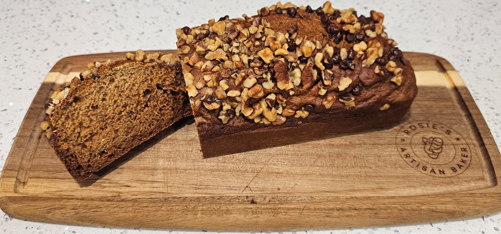 Einkorn banana bread loaf