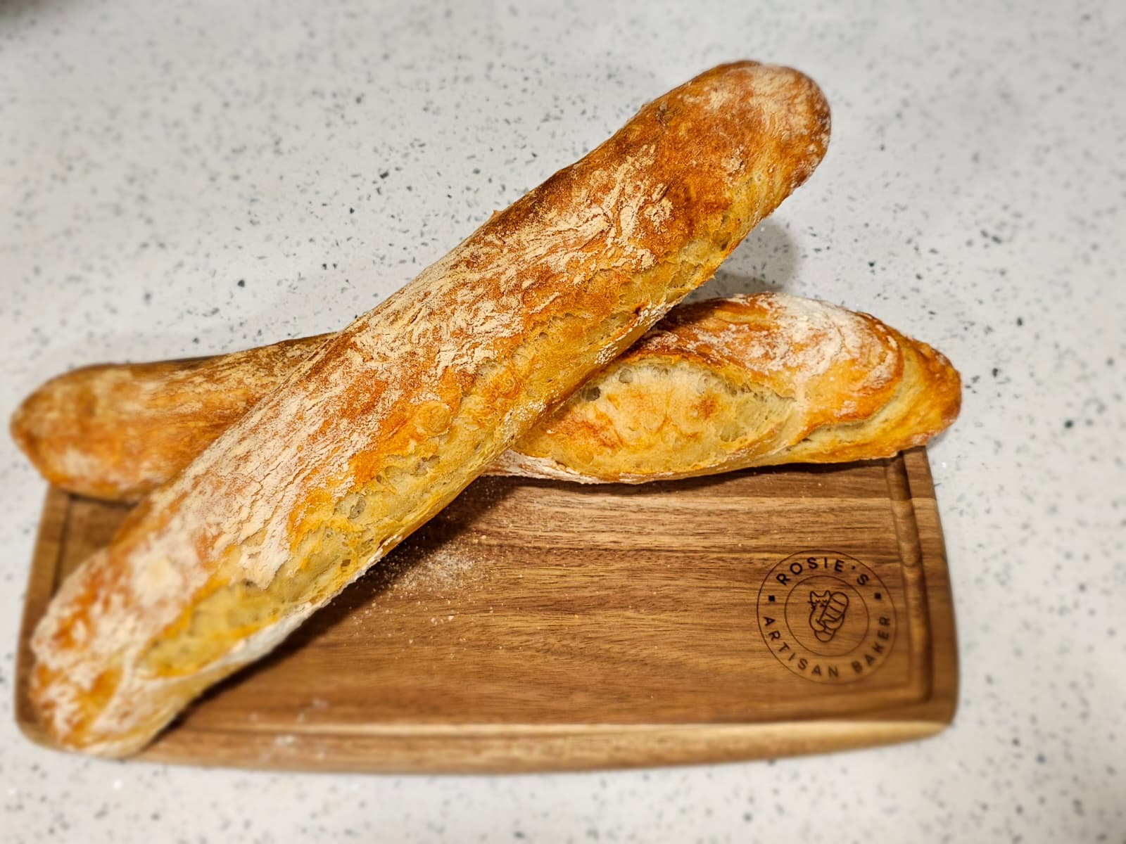 Fresh baked baguettes