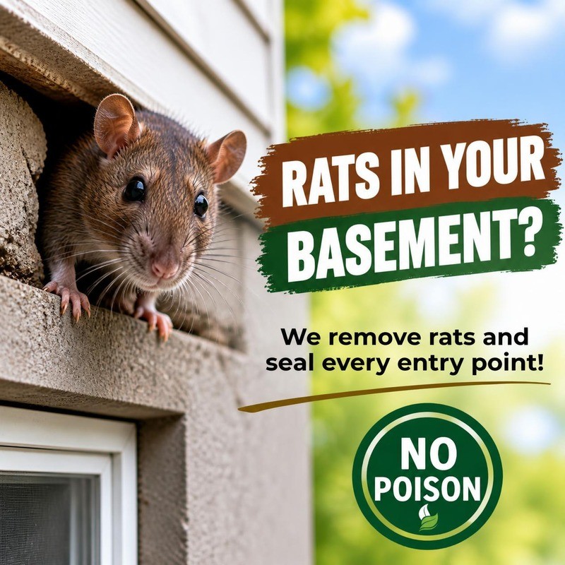 Rat removal and exclusion
