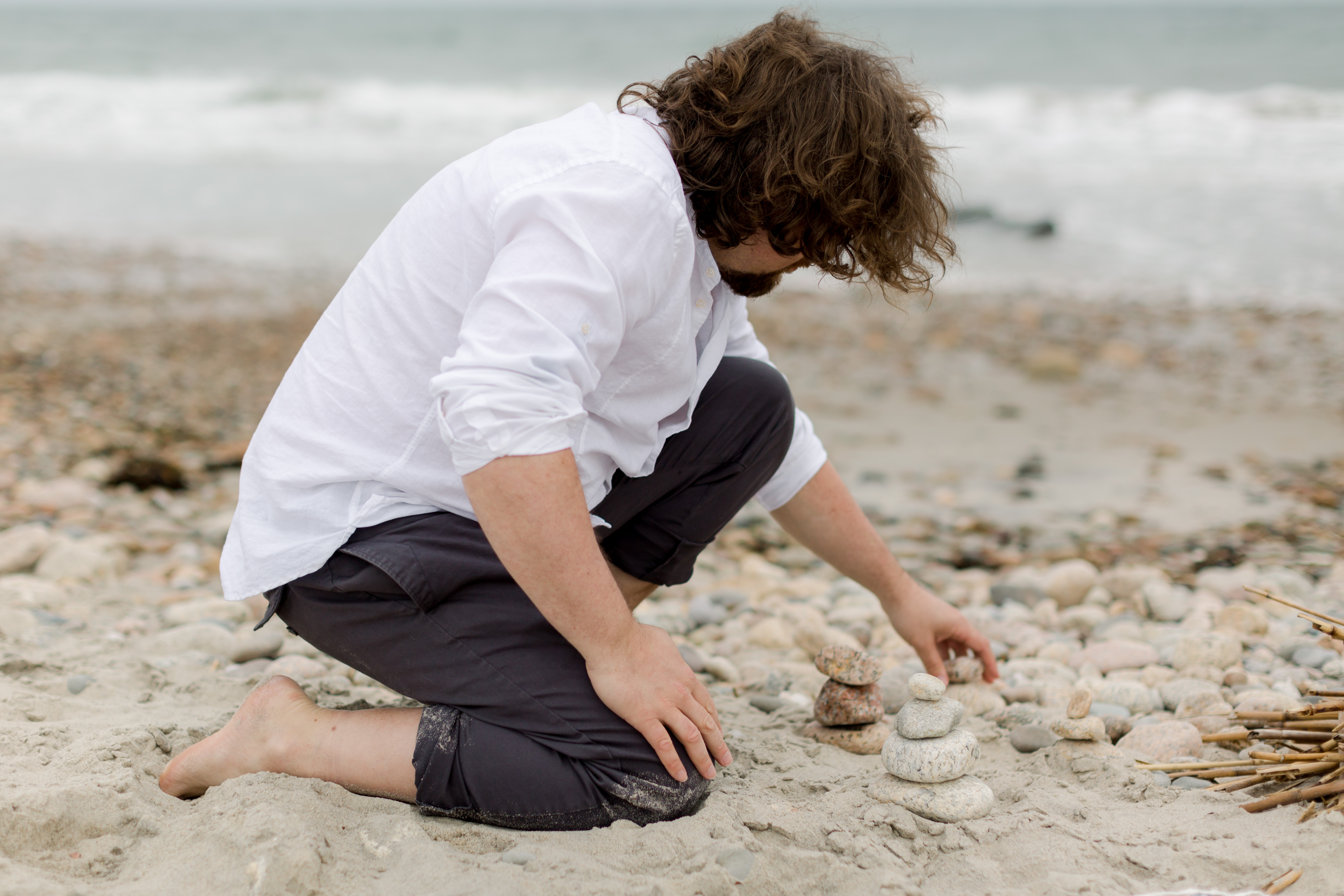 Josh Lane on the beach