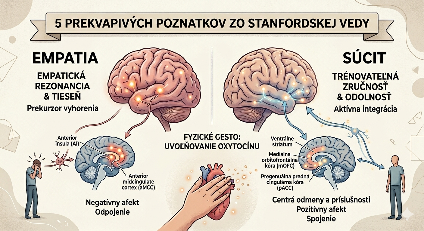 Prečo váš mozog potrebuje viac súcitu (a nielen empatiu)