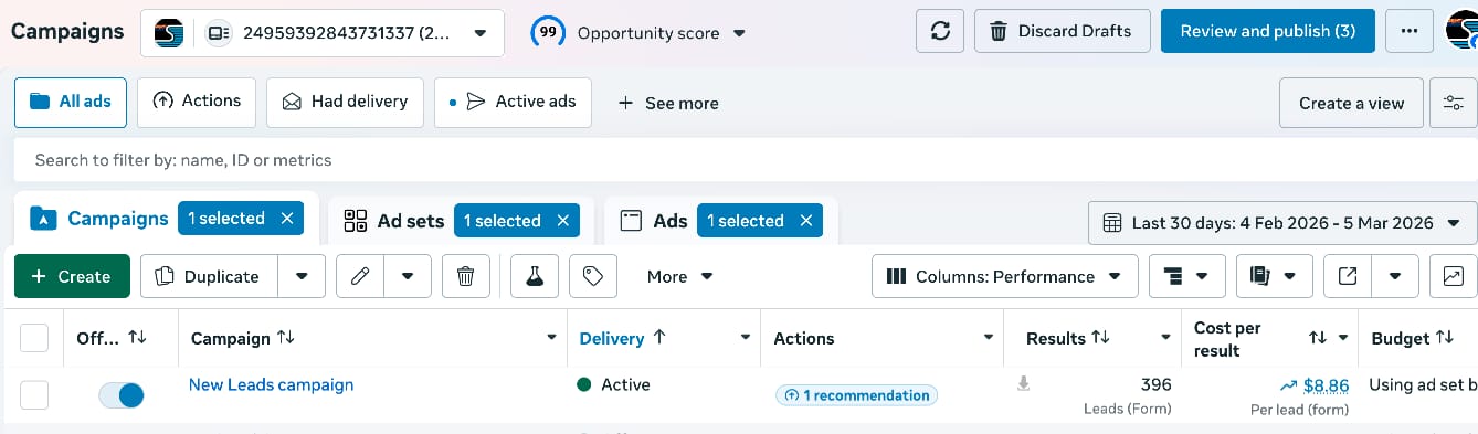 Large Analytics View