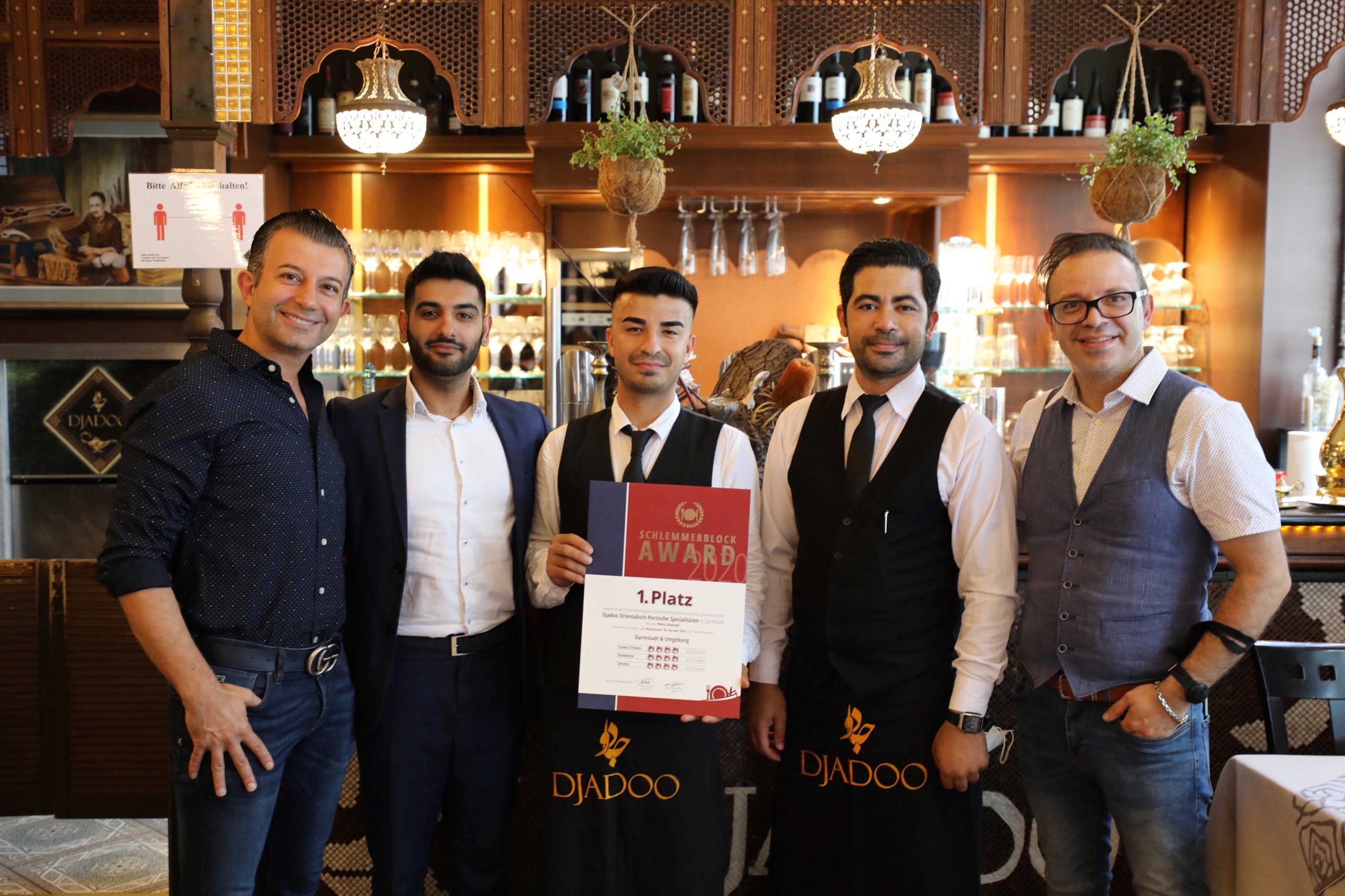 Djadoo-Team mit dem Schlemmerblock-Award 2020