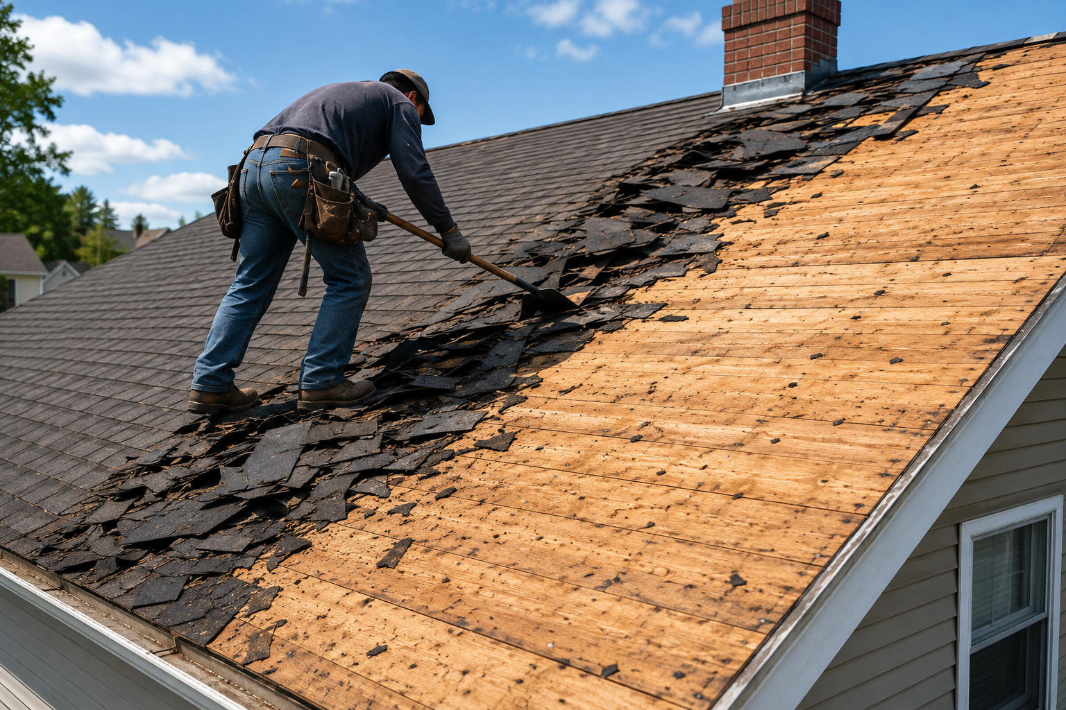 Tear off and deck preparation