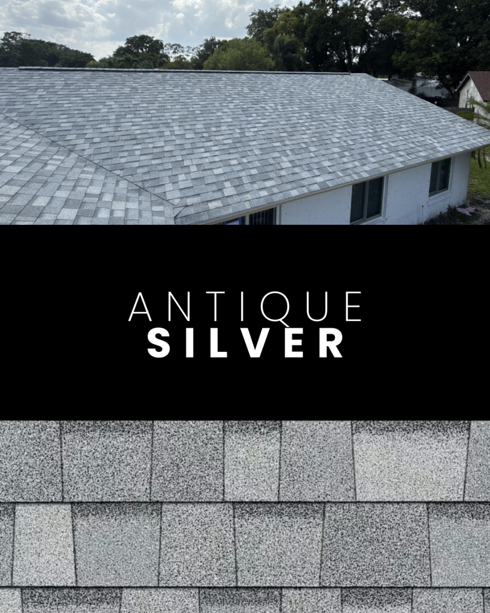 Antique Silver shingle roofing color