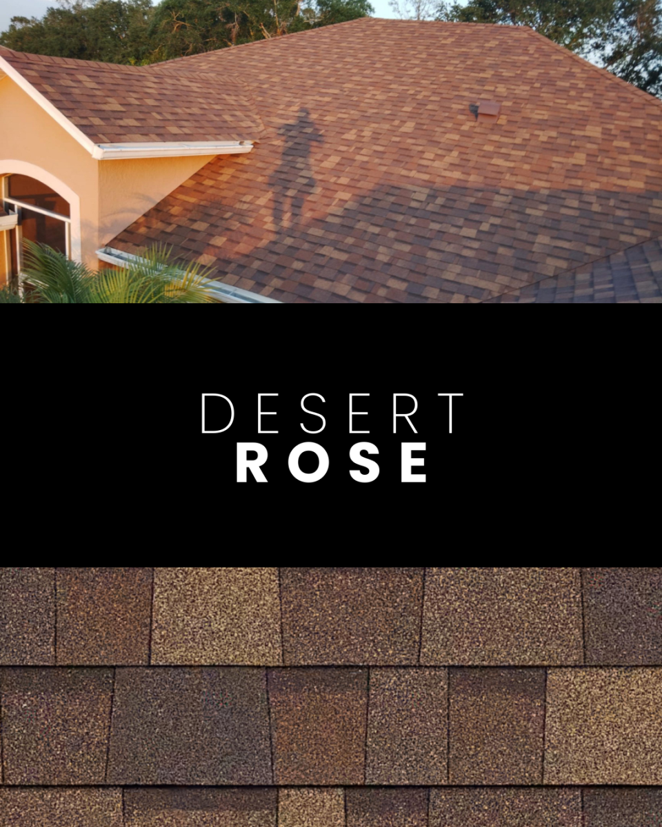 Desert Rose shingle roofing color