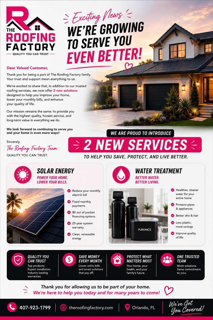 The Roofing Factory - Solar Energy Solutions