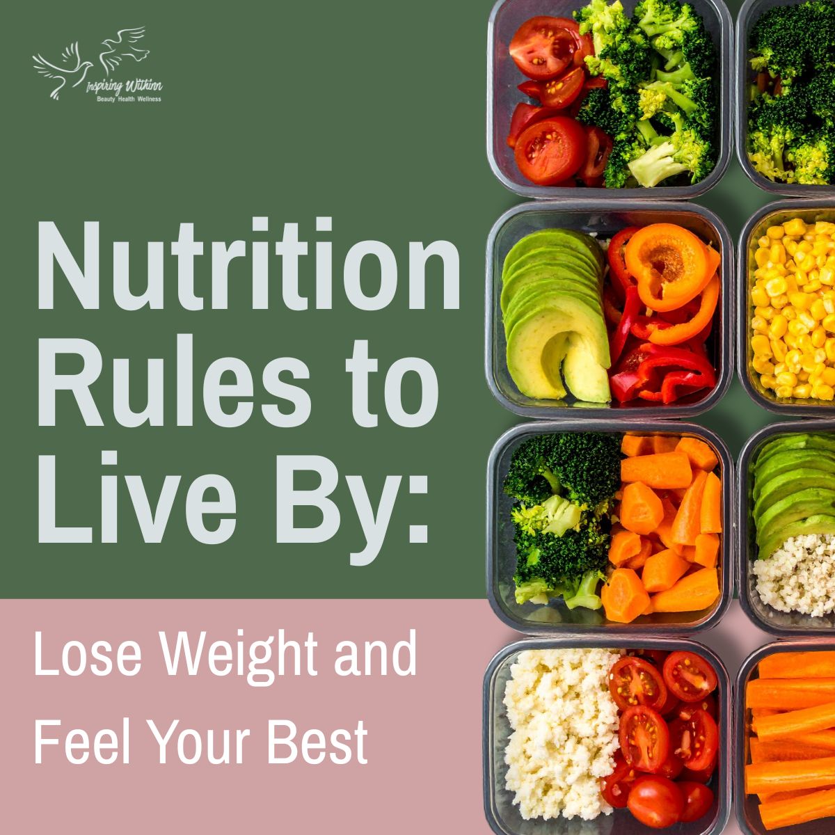 Meal prepped containers 