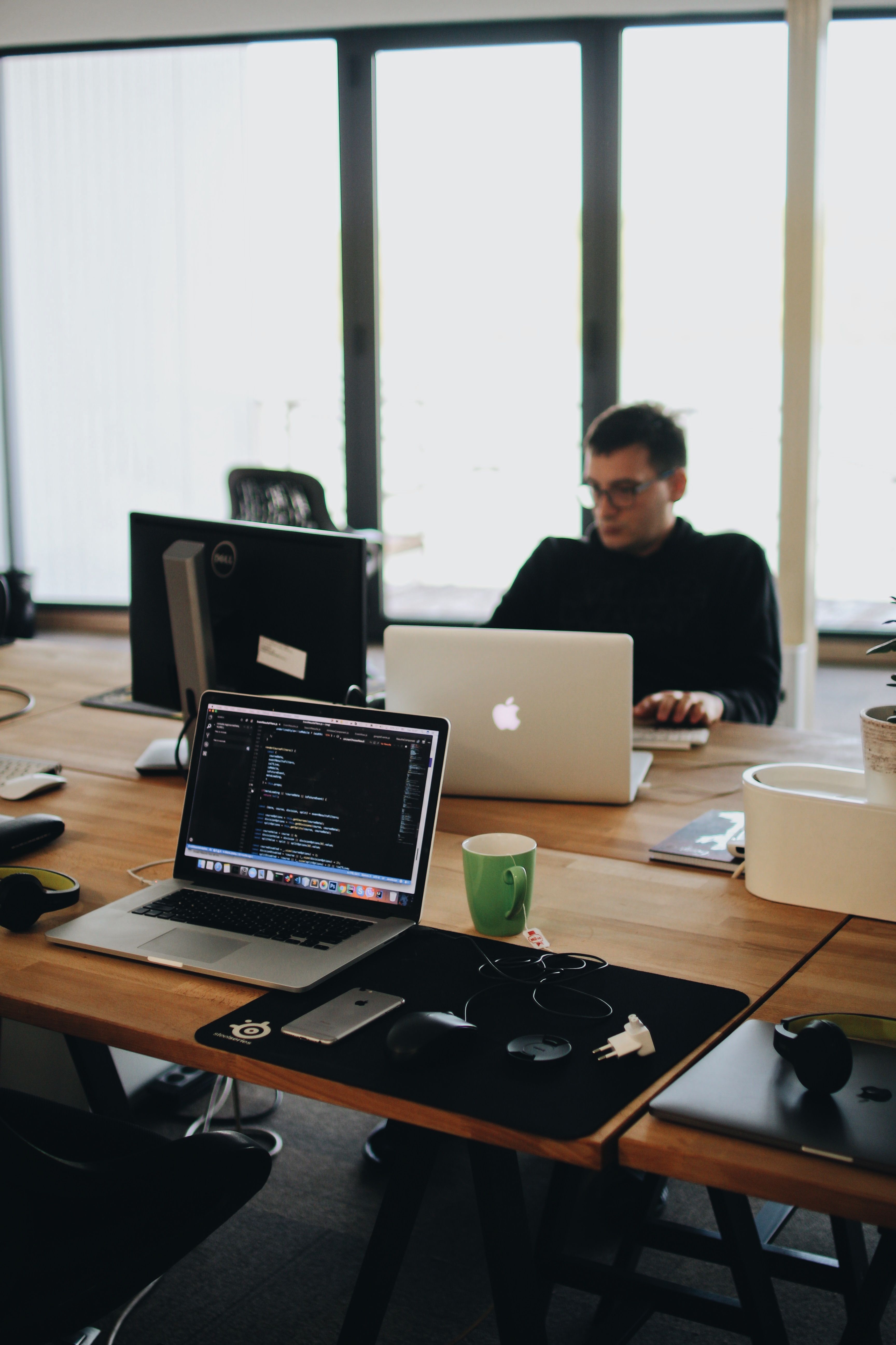 Professional working in an office