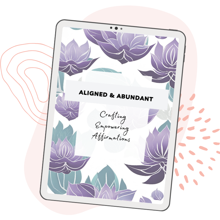 An infographic showcasing a journal for crafting personal affirmations