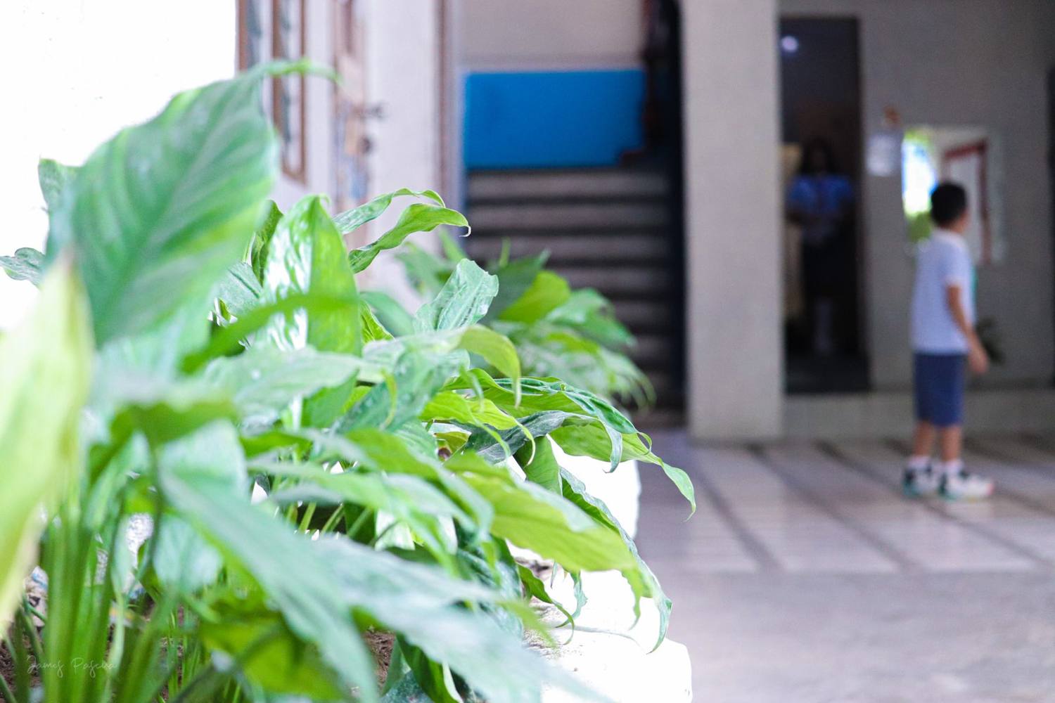 A school hallway