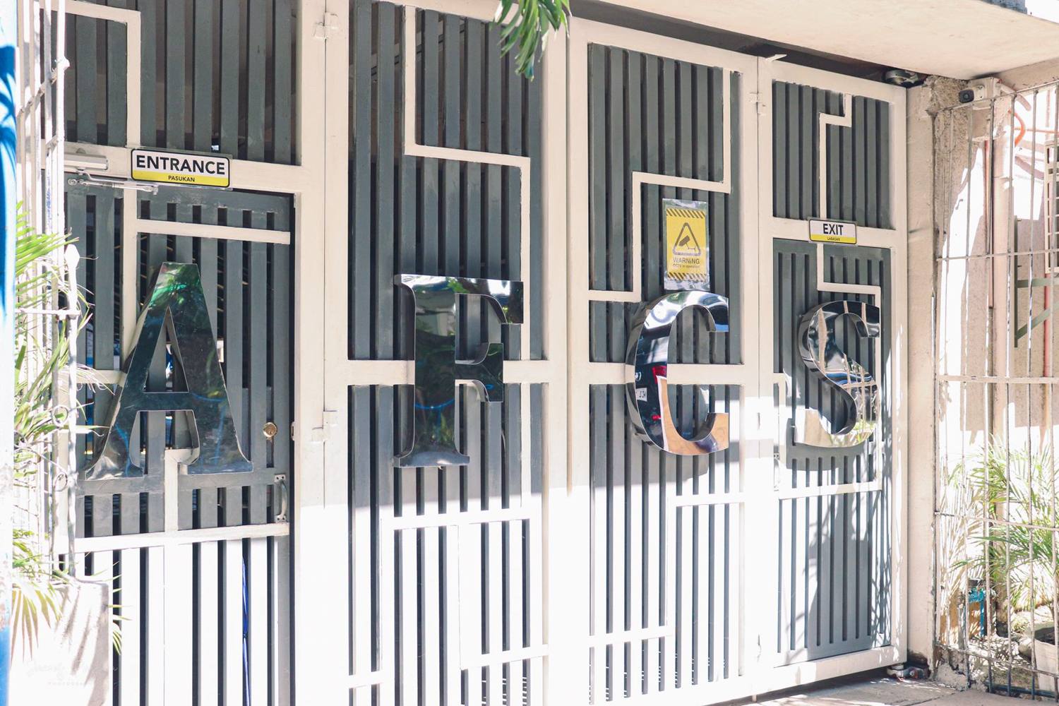 The AFCS entrance gate
