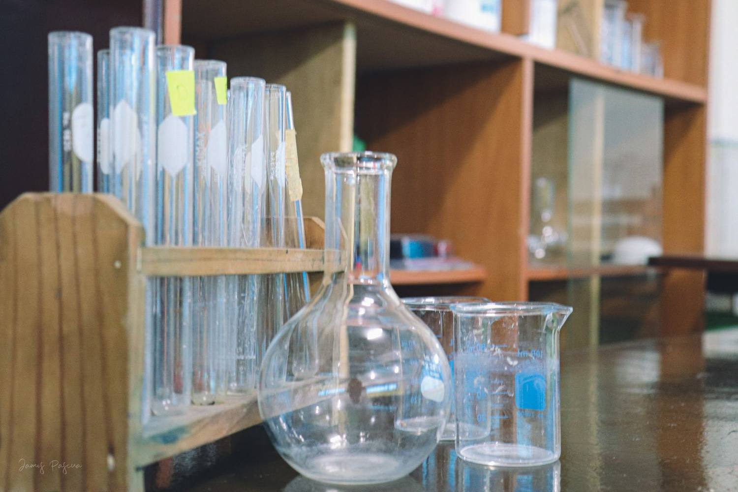 Glassware in the science laboratory