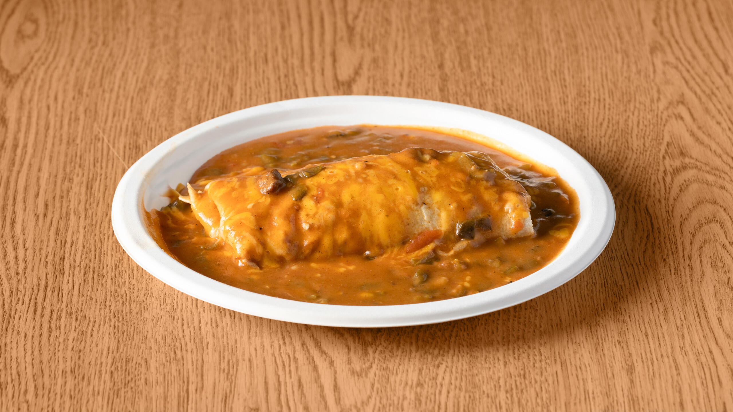 Chubbs kitchen — smothered burrito on the line