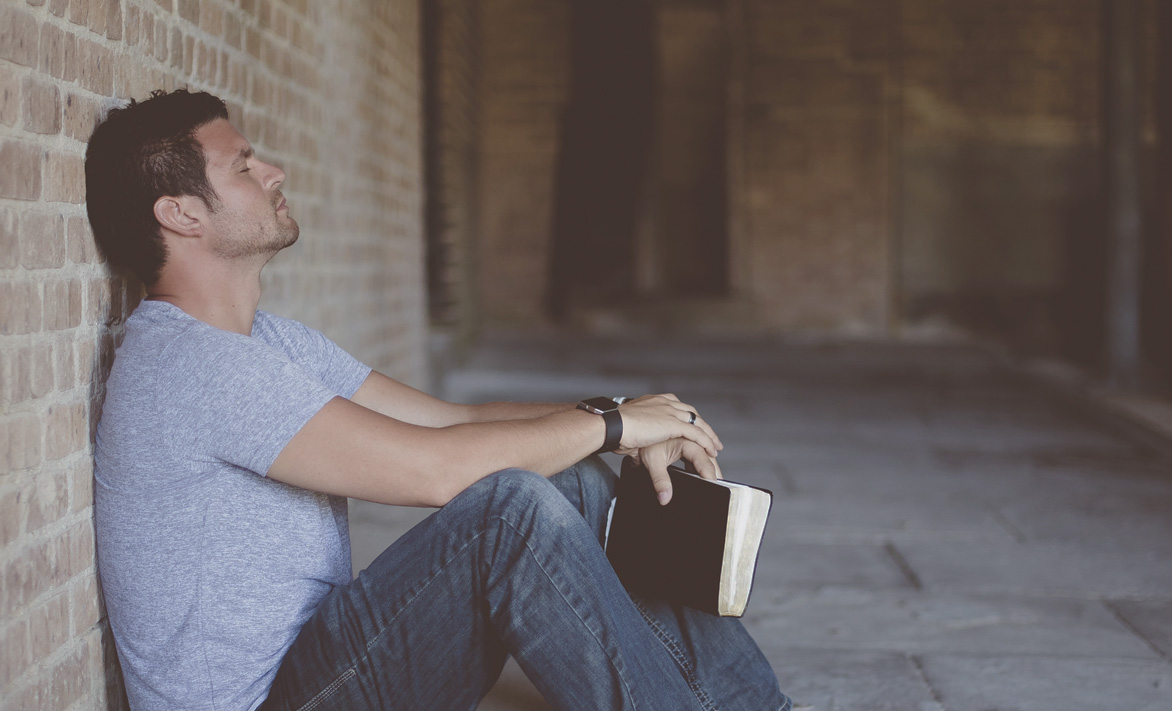 A man reflecting during recovery