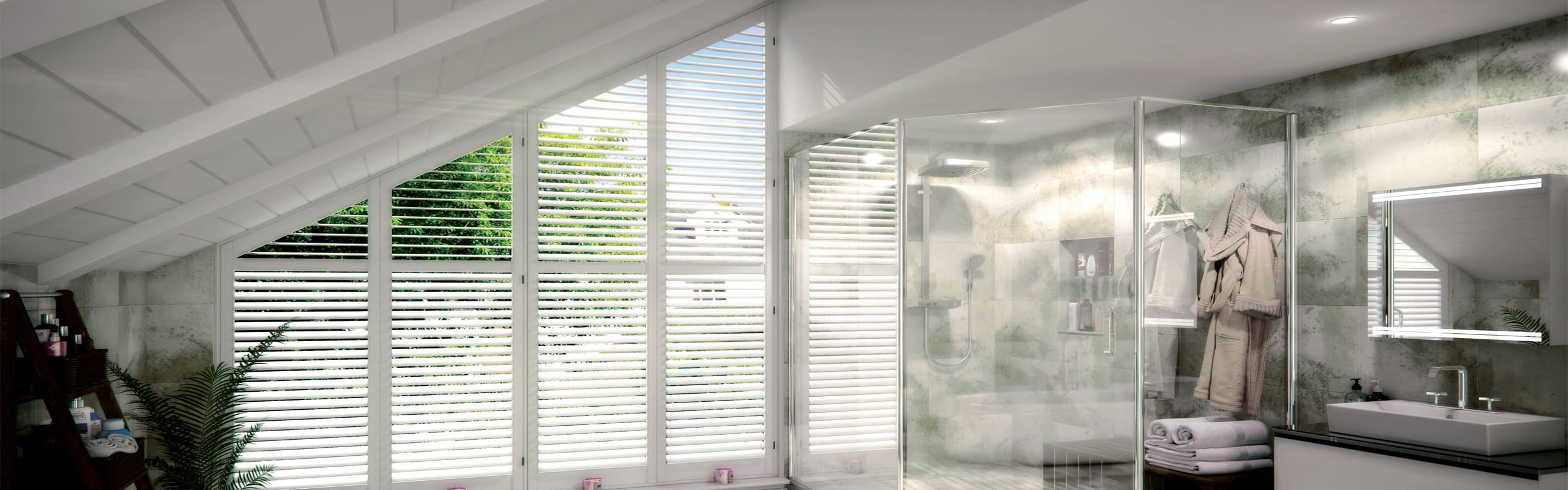 Norman window coverings in a bright, modern Jacksonville home