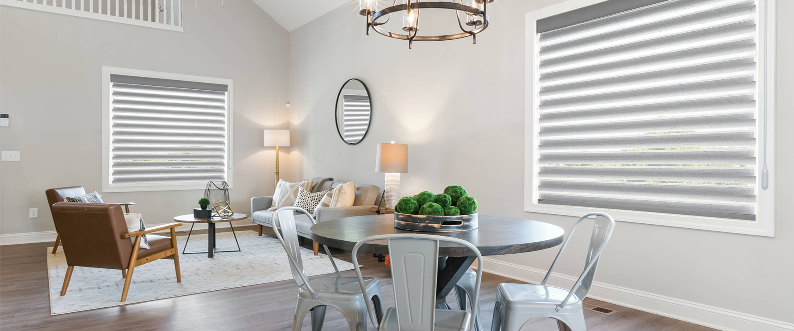 Norman Motorized Shades in a Jacksonville home