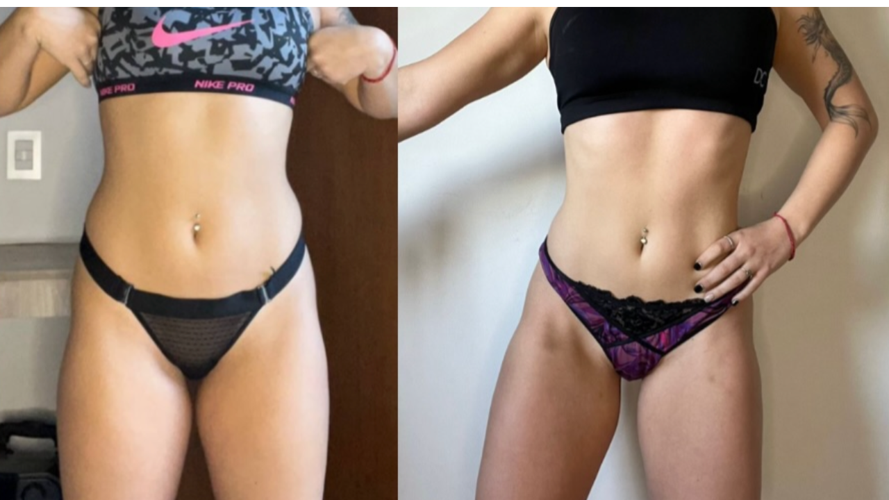 Transformación física antes y después