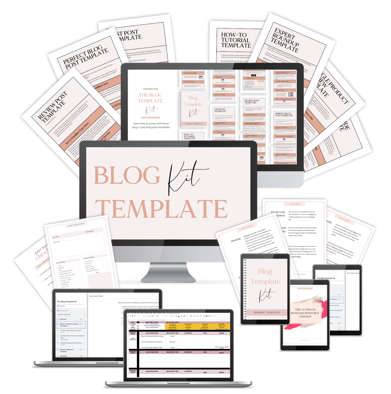 blog template kit mockup