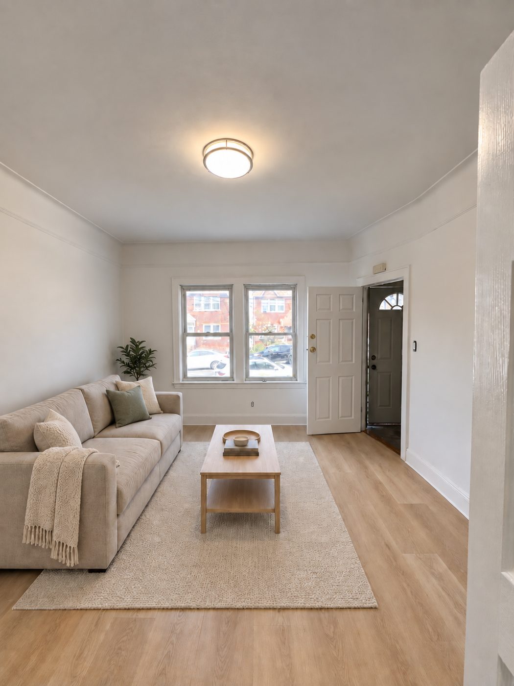 Renovated living room, Pelham Bay