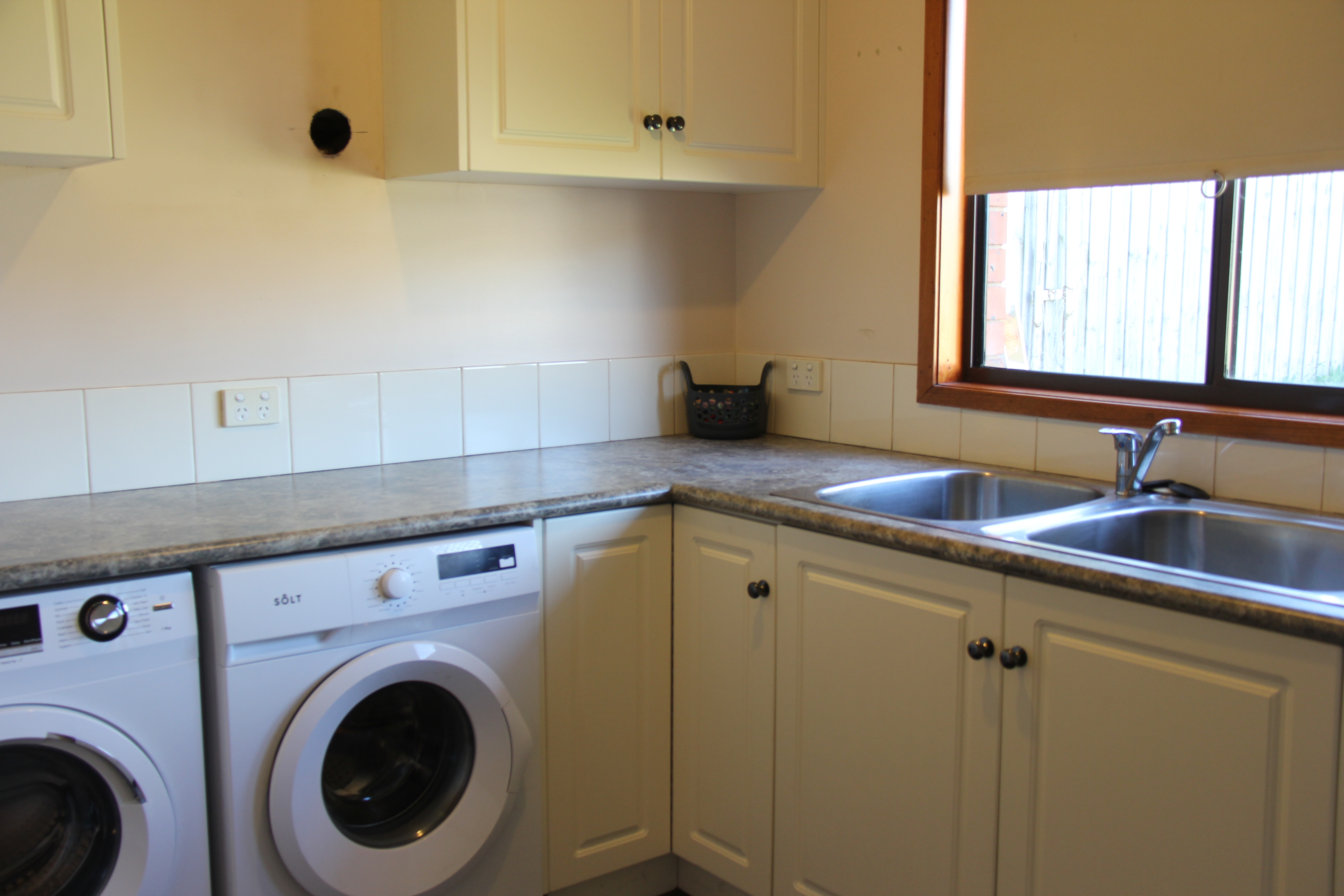 Shared laundry with washer and dryer