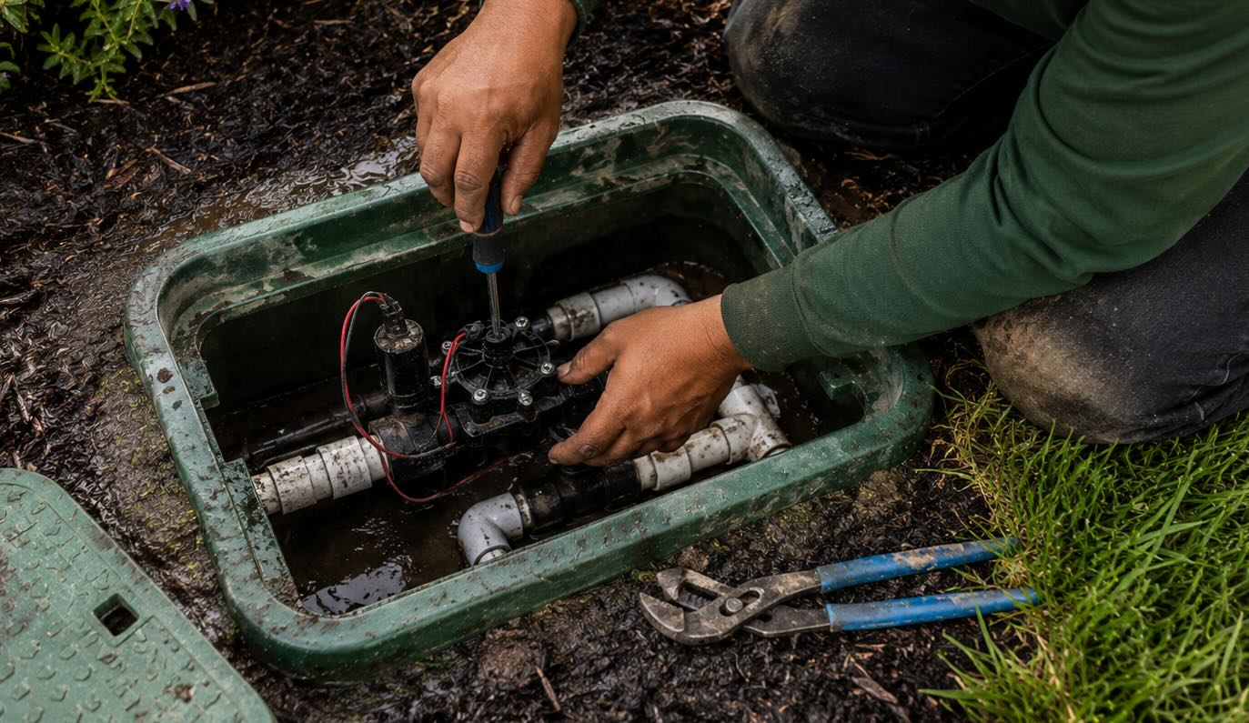 Valve irrigation rrepair and smart controller — Wine Country Landscaping