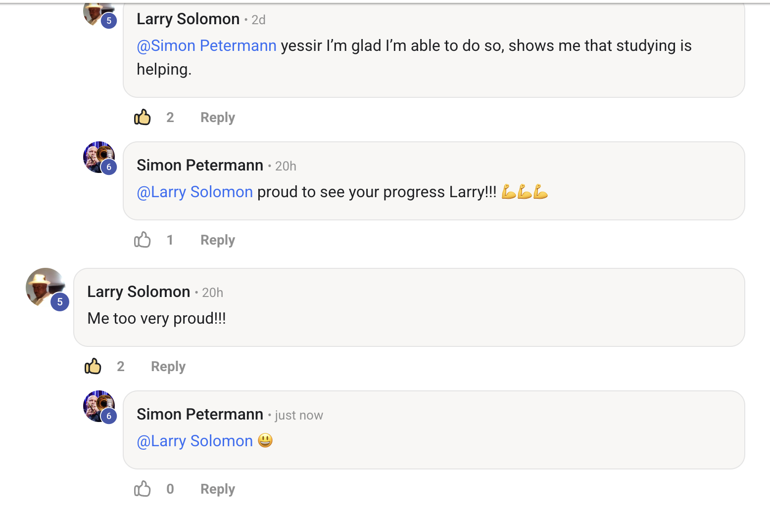 Larry
  Solomon — student testimonial