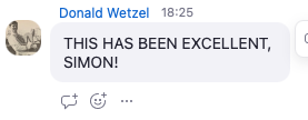 Donald
  Wetzel — student testimonial