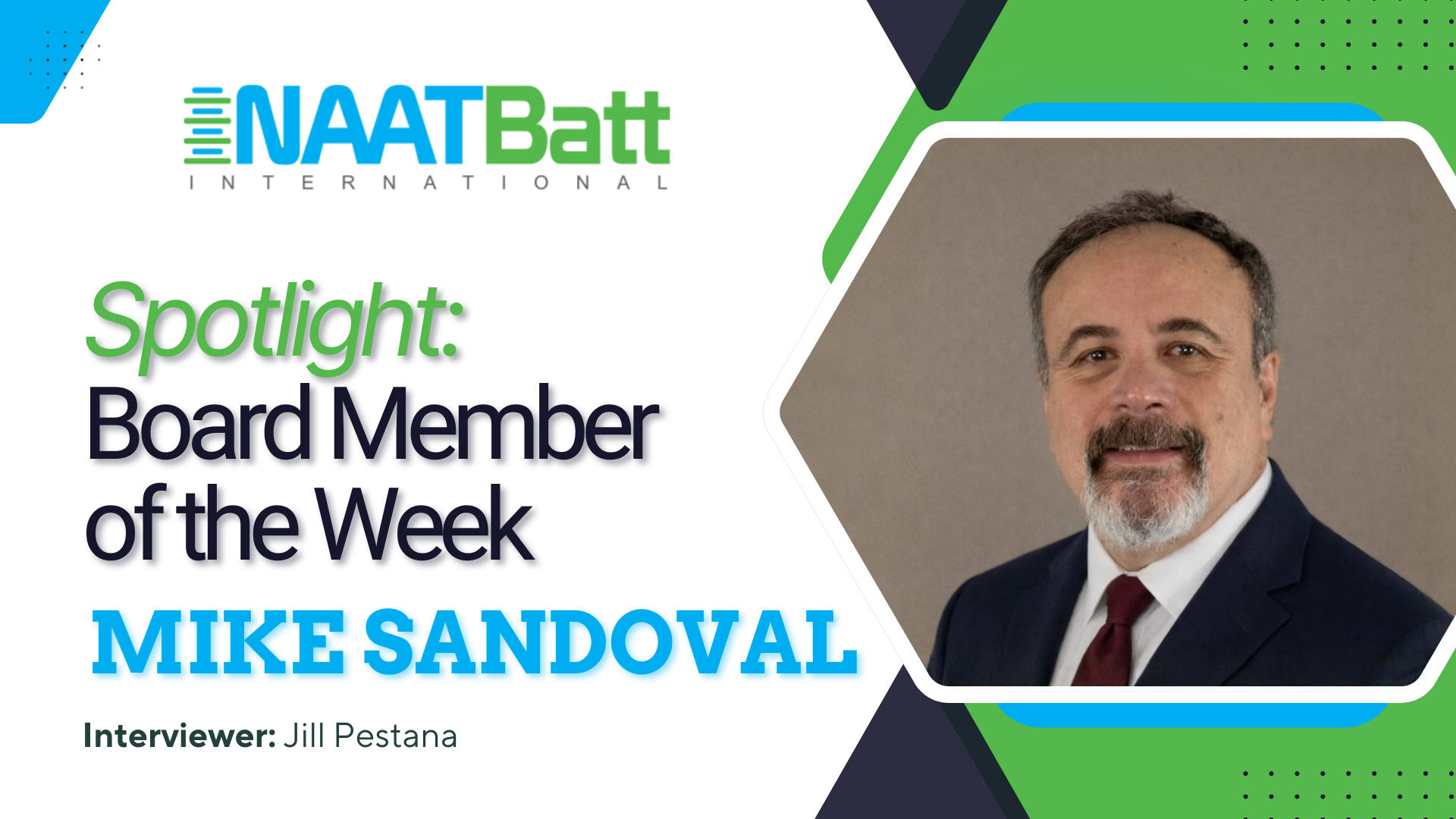 Board Member of the Week spotlight, Mike Sandoval