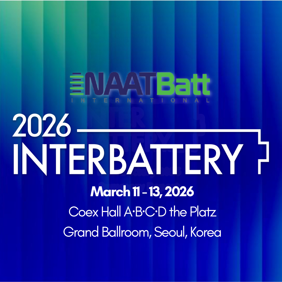 2026 InterBattery in Seoul