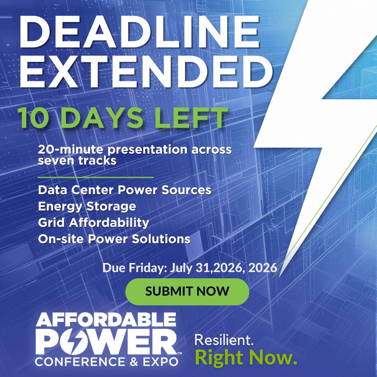 Speaker proposal deadline extended, ten days left
