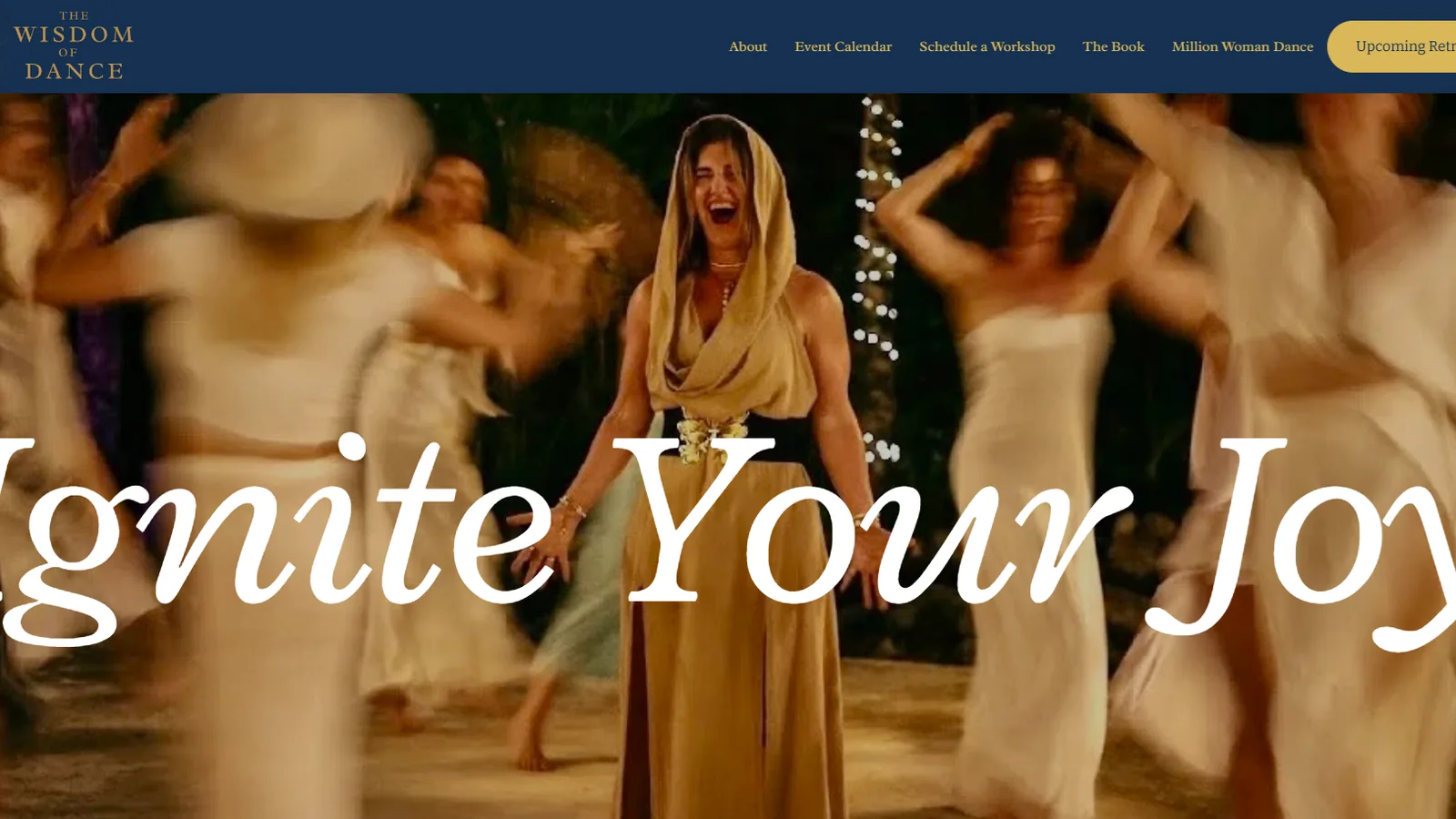 The home page of thewisdomofdance.com