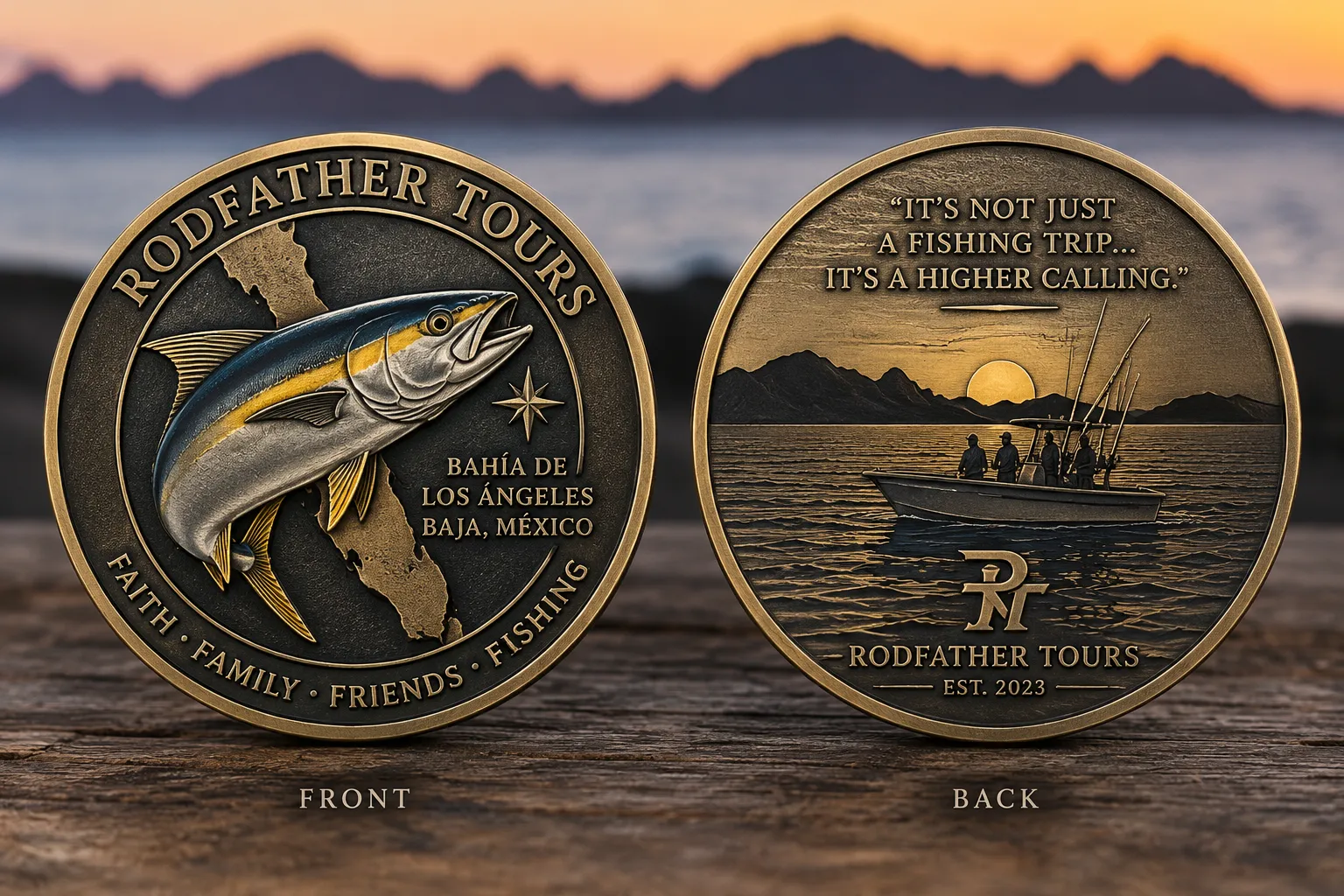 The Rodfather Tours commemorative coin