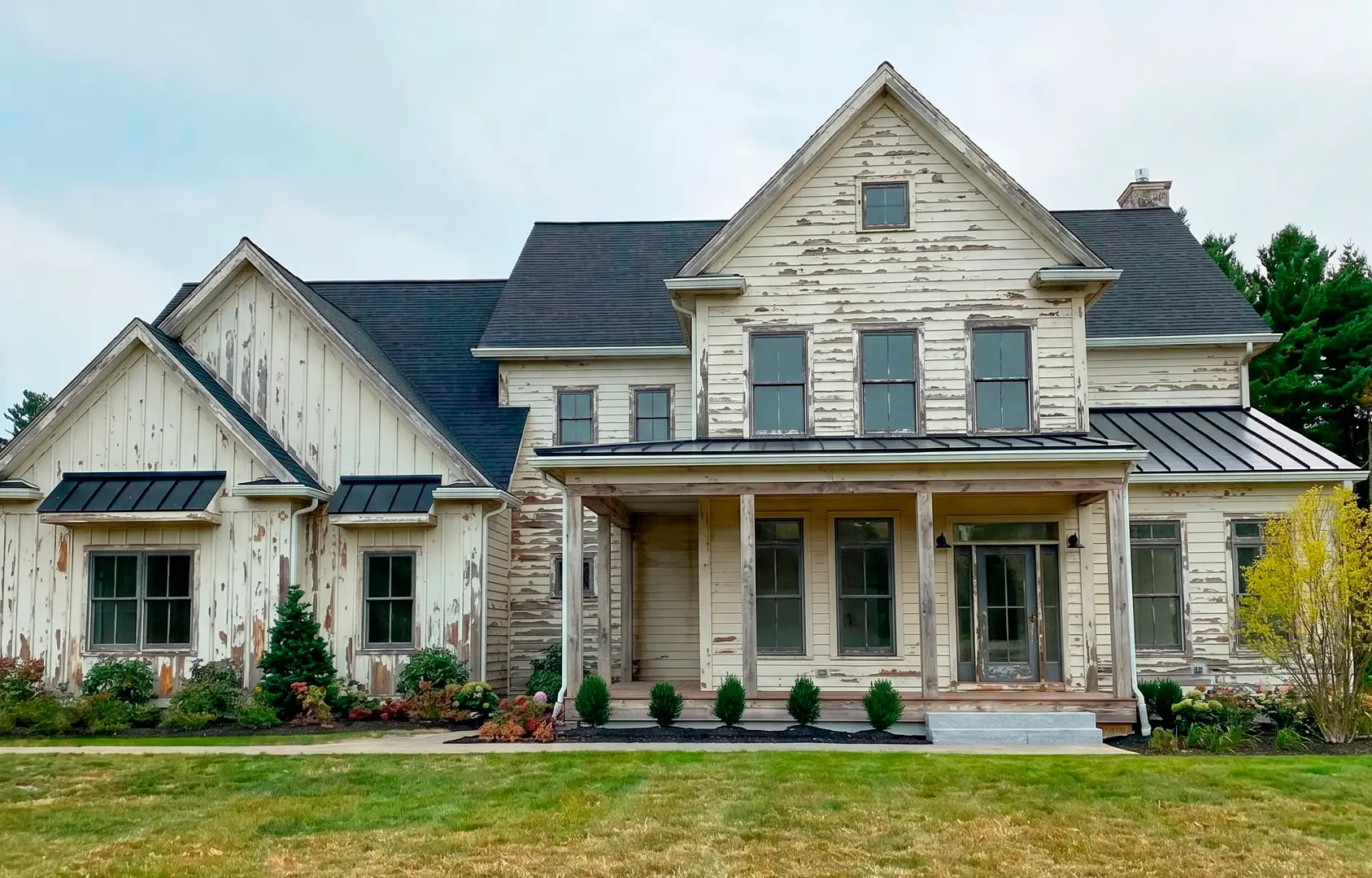 House exterior after painting
